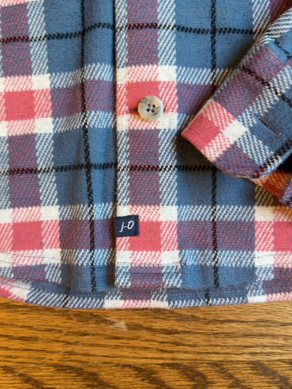 johnnie-O Top Shelf Plaid Button Down Shirt S Blue Red Stretch - Picture 4 of 7